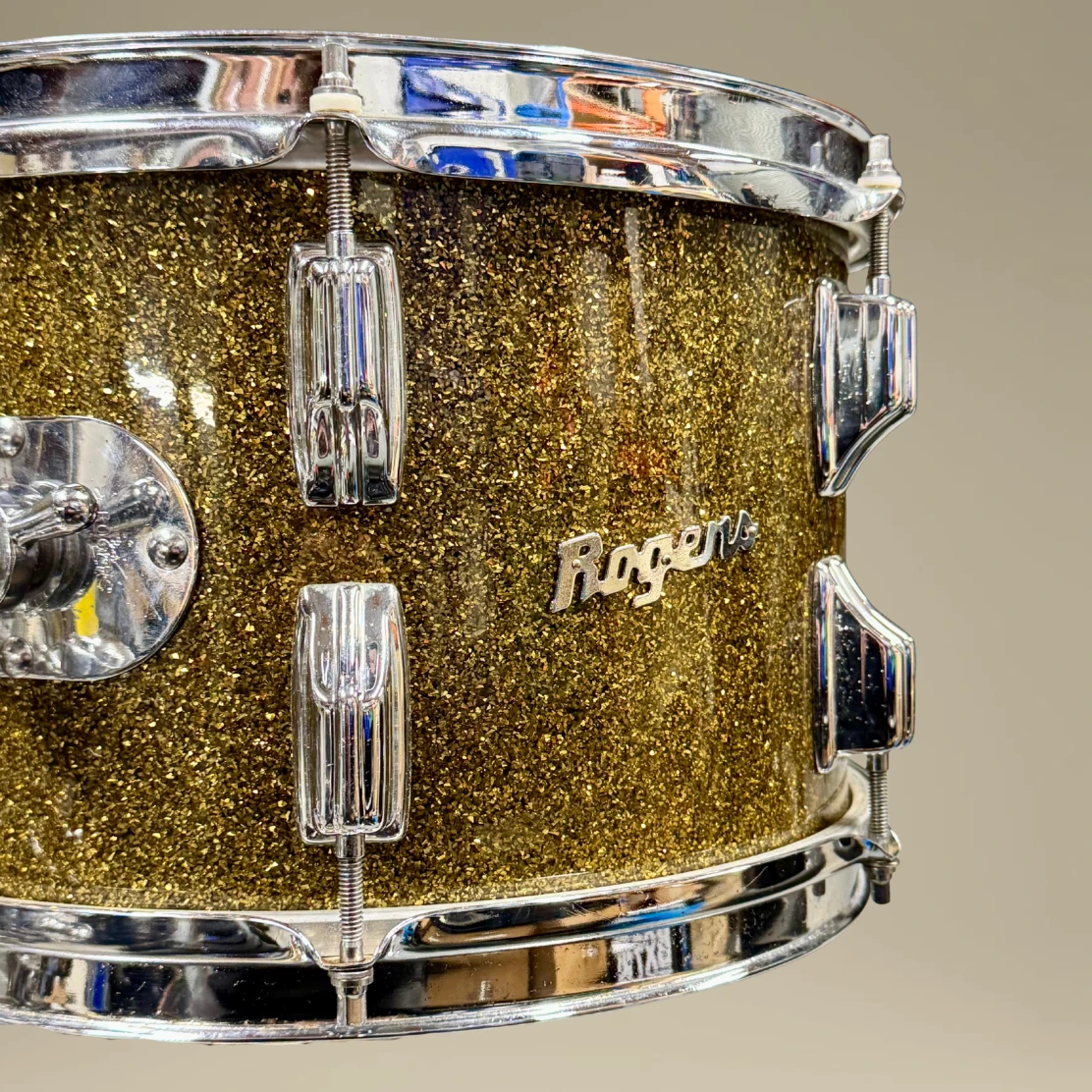 Rogers Gold Sparkle Drum Kit