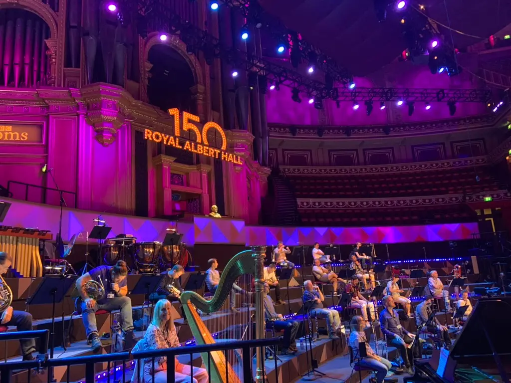 Orchestral percussion setup — EV-ENTZ hire for professional orchestras and concert halls