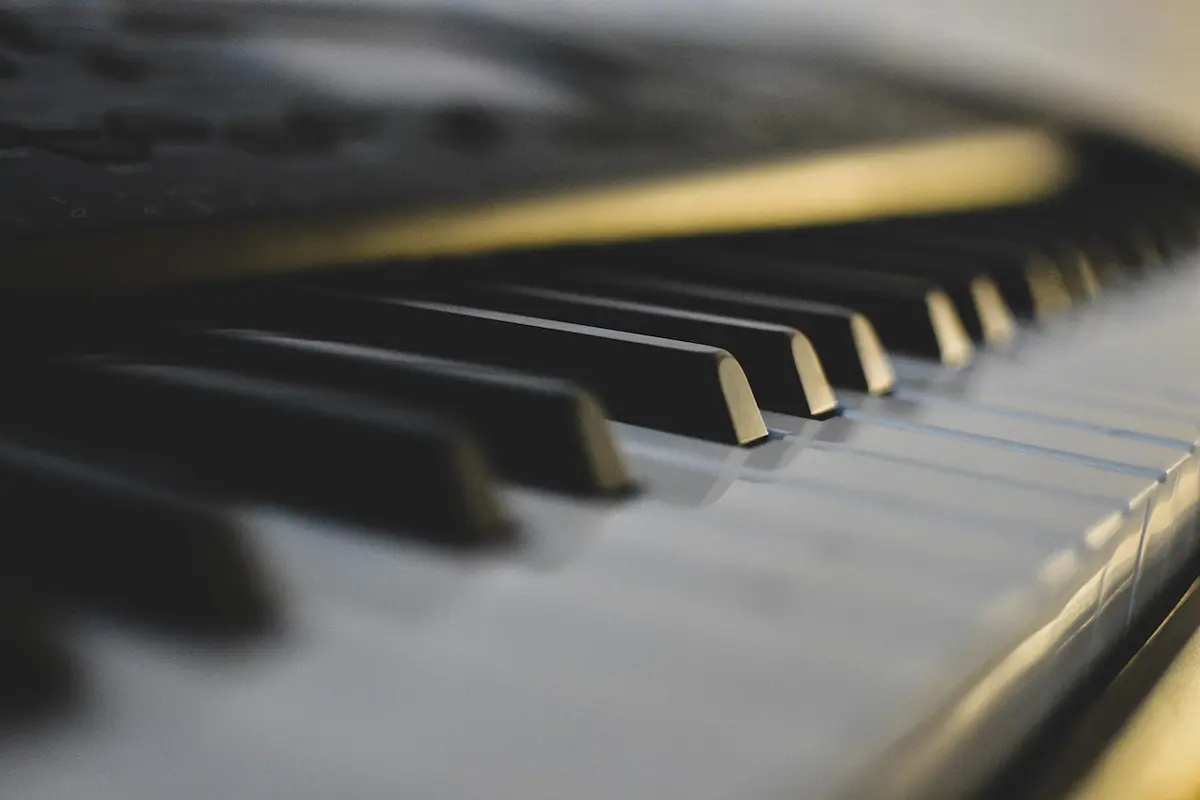 Stage keyboard on a stand